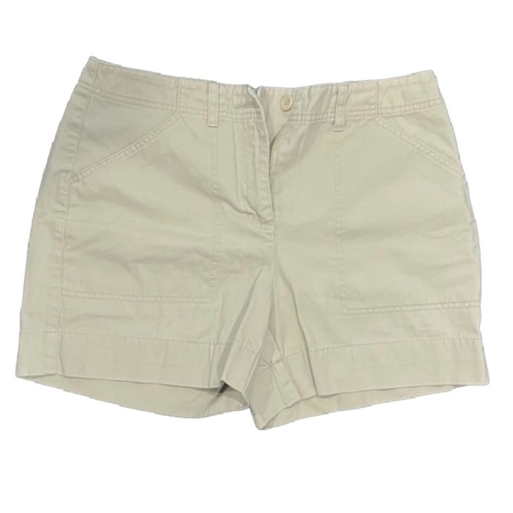 Charter Club Cream Cargo Shorts Versatile Cotton Twill